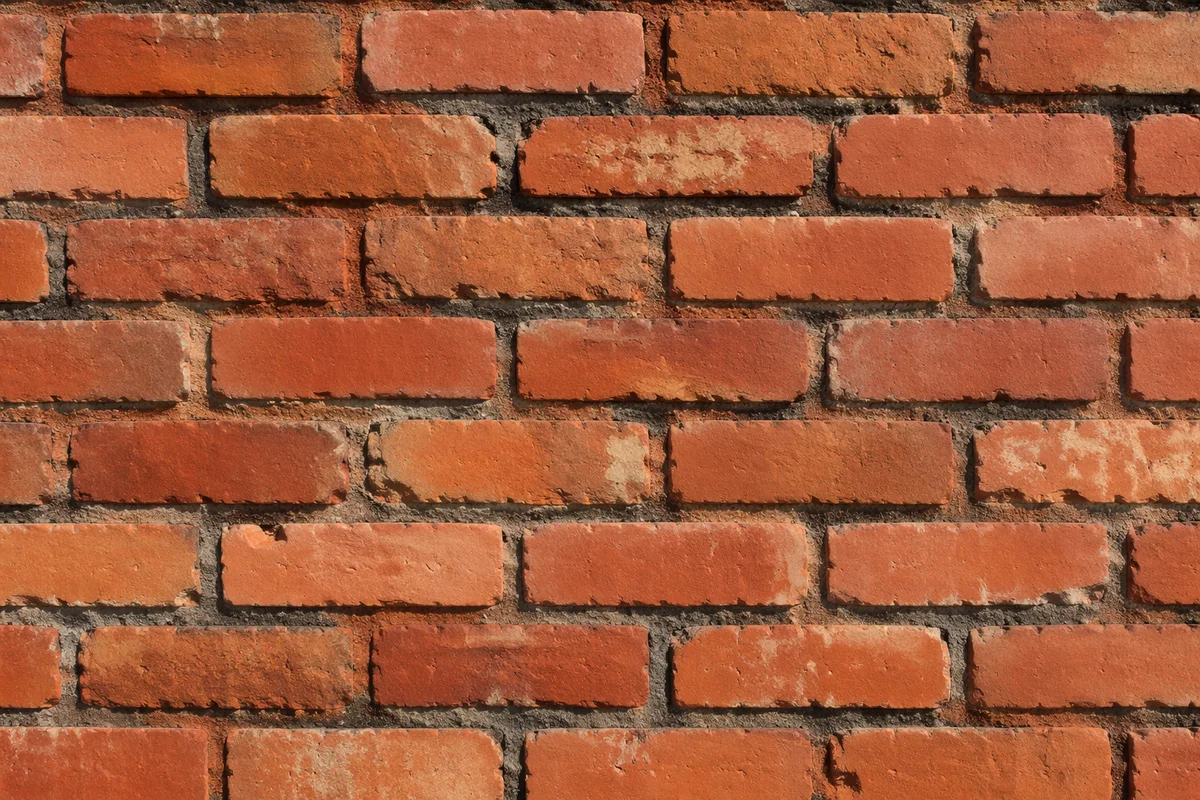Aged Red Brick Wall Texture Background