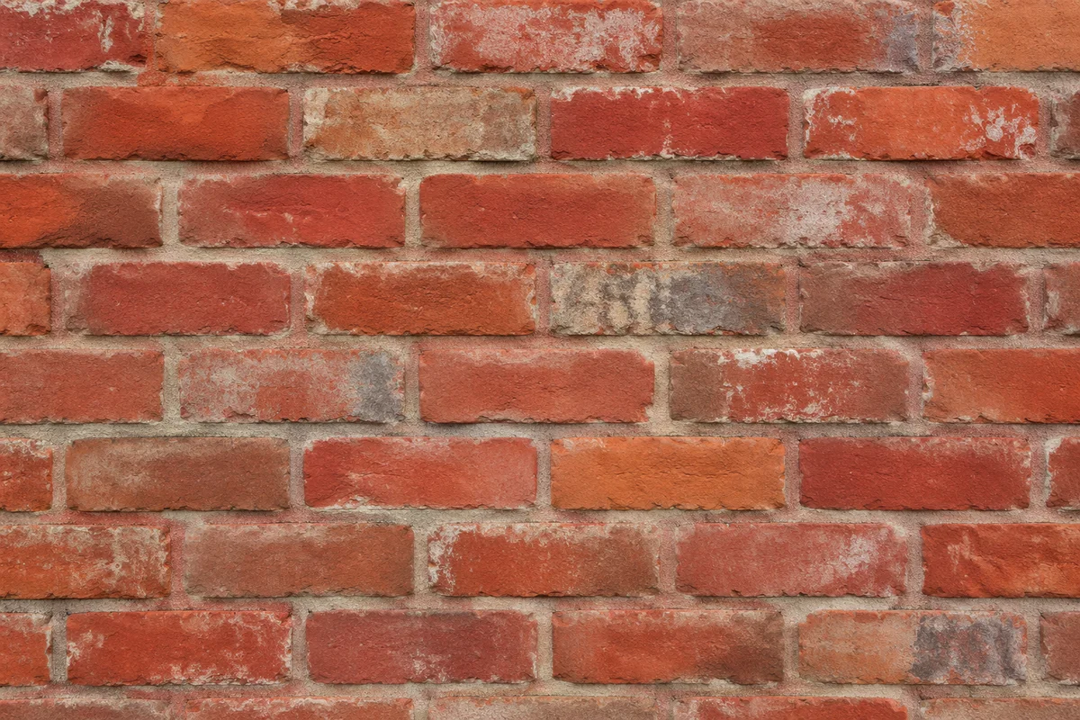 Aged Red Brick Wall Texture Background