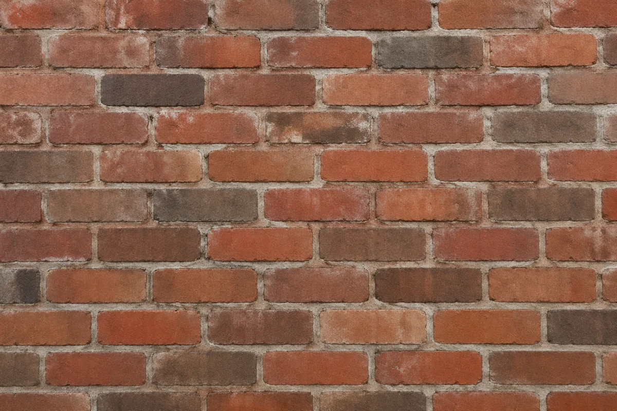 Weathered Red Brick Wall Background