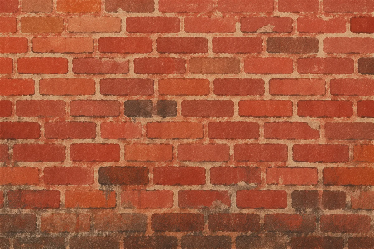 Aged Red Brick Wall Texture Background