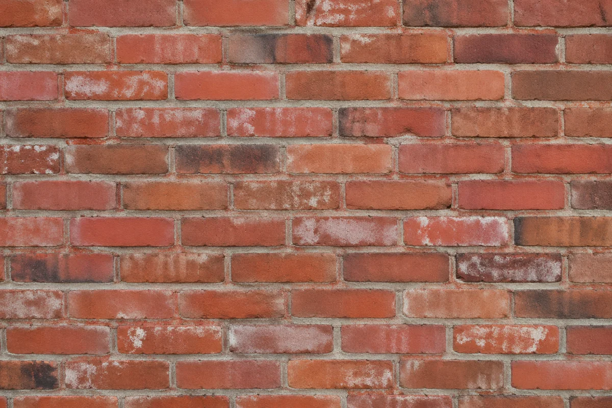 Weathered Red Brick Wall Background