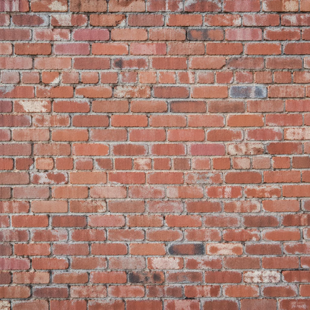 Aged Red Brick Wall Texture