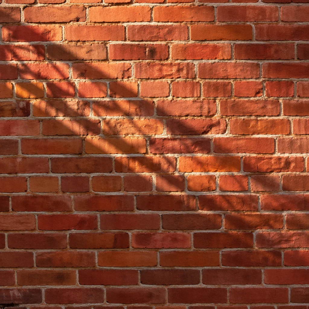 Warm Red Brick Wall Background Texture