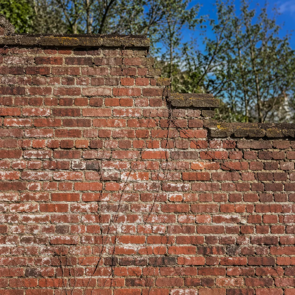 Weathered Red Brick Wall Background
