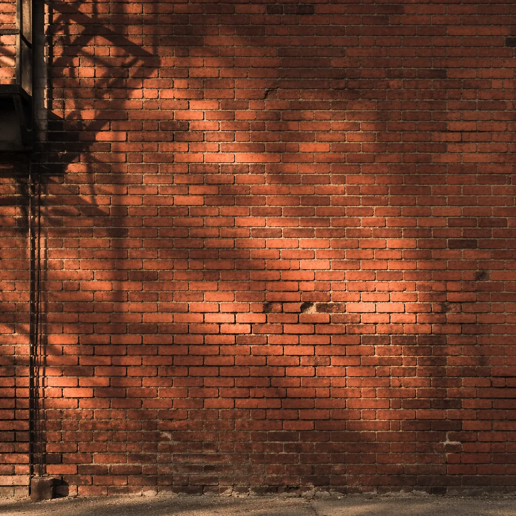 Weathered Red Brick Urban Wall Background