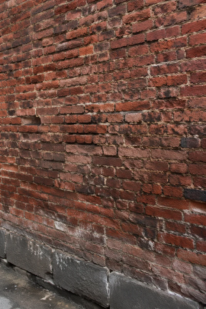 Aged Red Brick Wall Urban Background