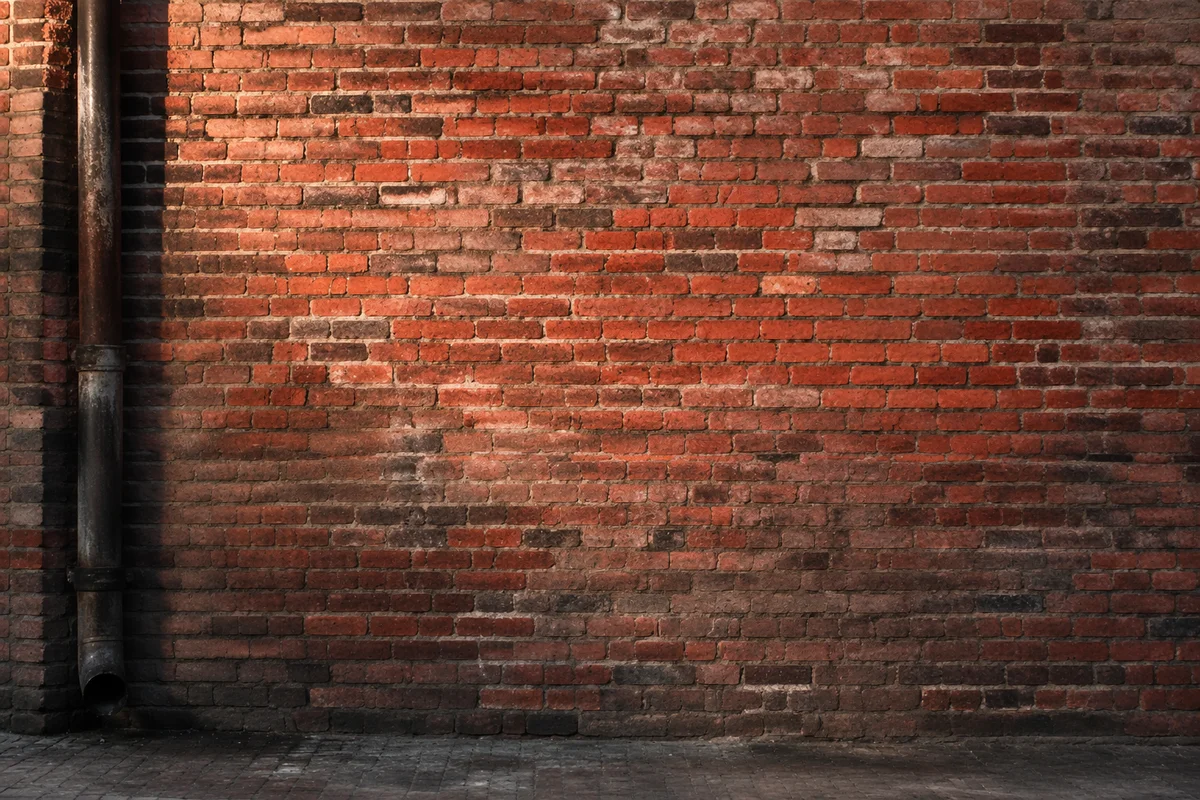 Weathered Red Brick Urban Background