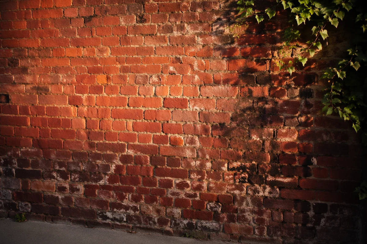 Aged Red Brick Wall Texture