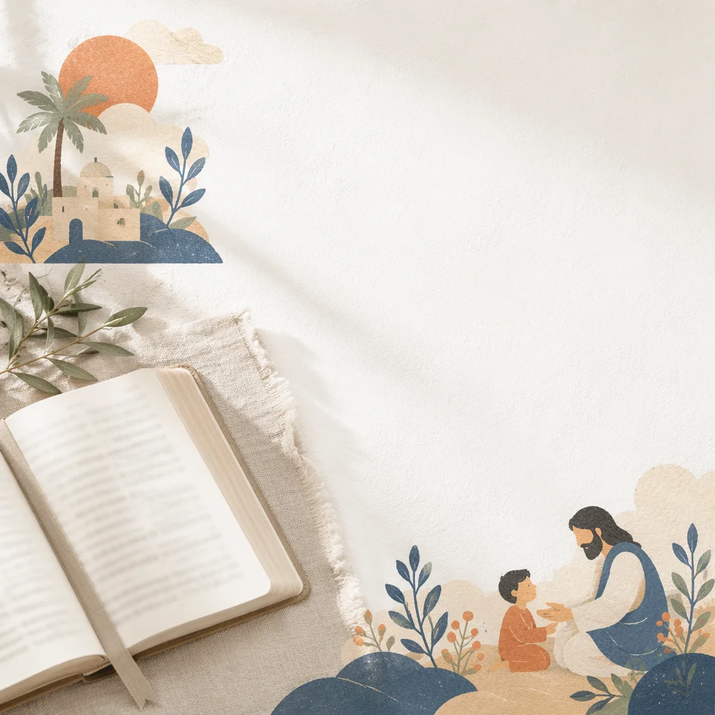 Minimal White Bible Verse Background