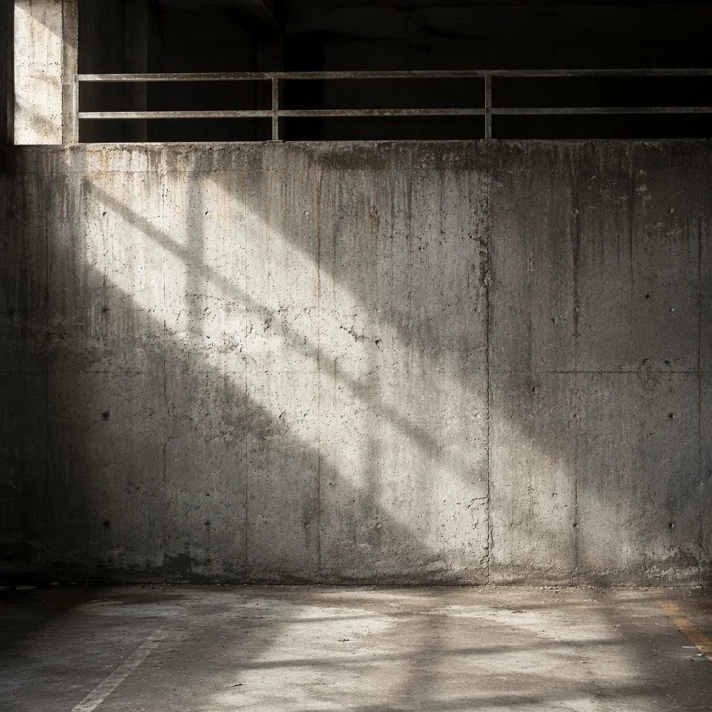 Dramatic Light Beam on Concrete Wall