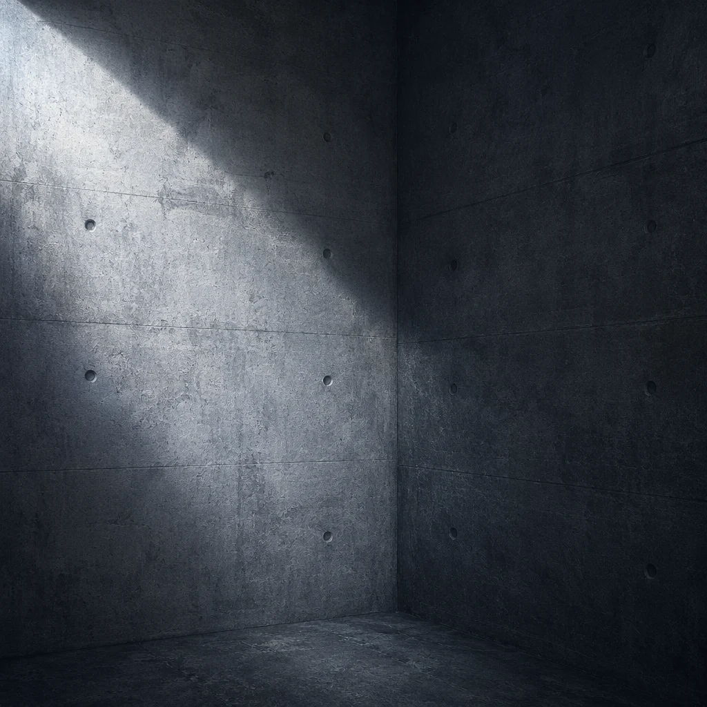 Dramatic Light Beam on Concrete Corner