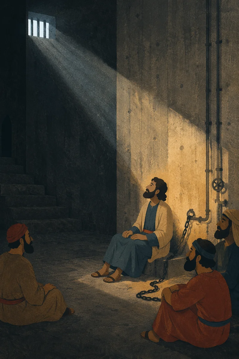 Dramatic Light Beam on Concrete Wall