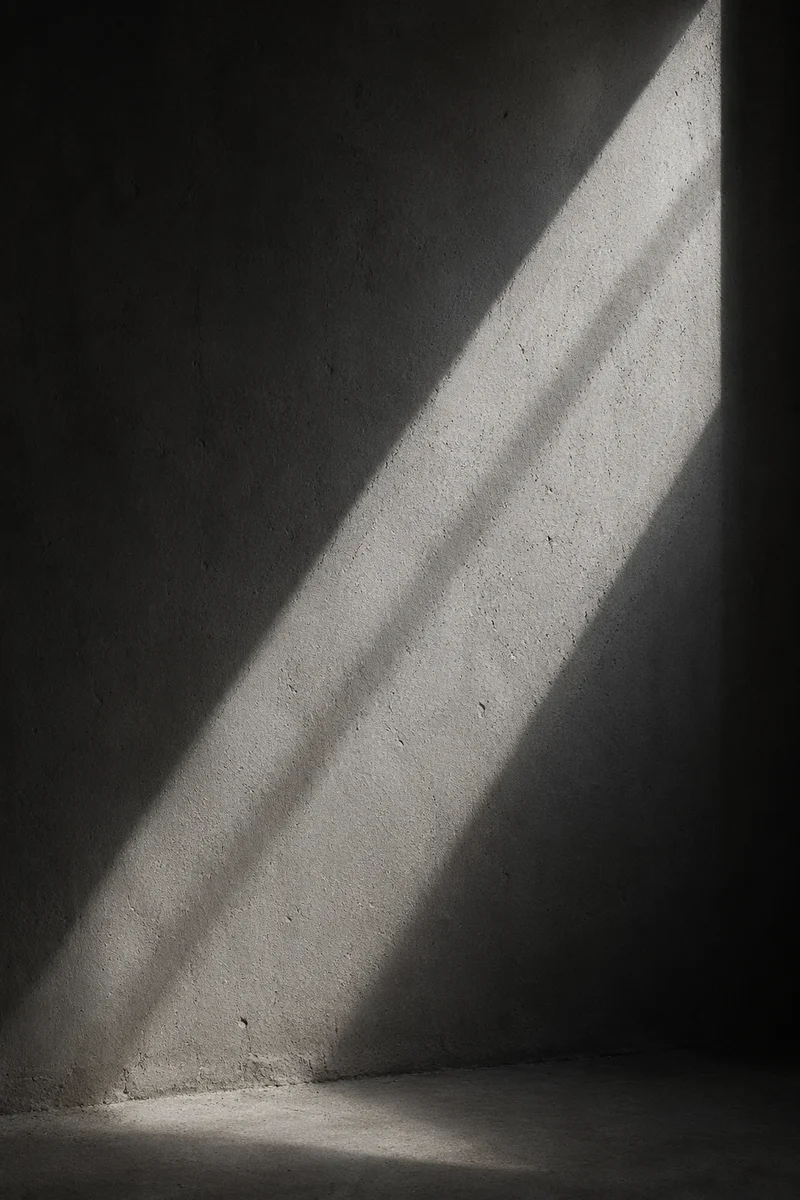 Dramatic Light Beam on Concrete Wall