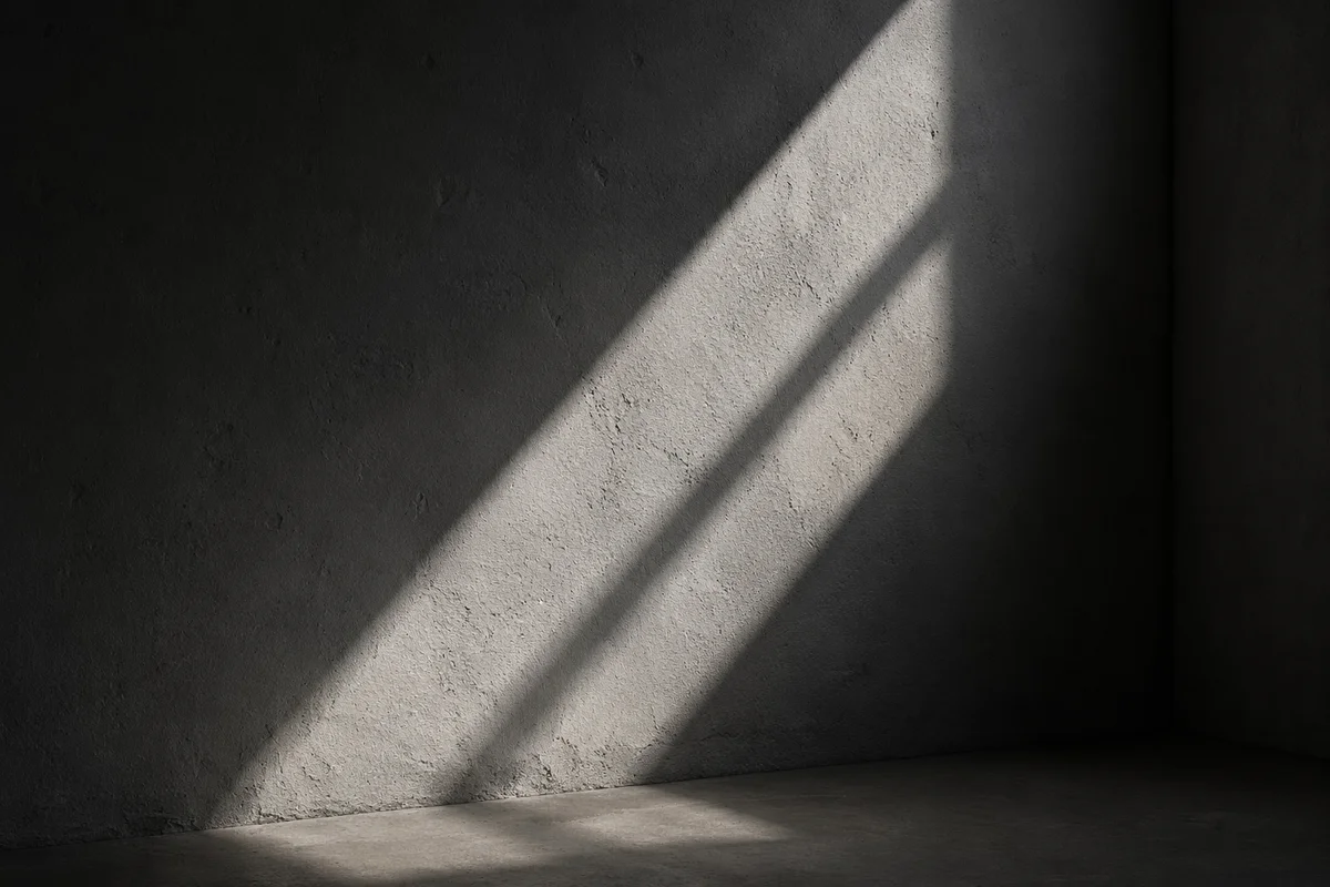 Dramatic Light Beam on Concrete Wall