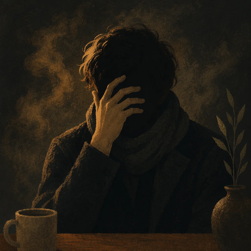 Dark Smoky Figure in Moody Shadows
