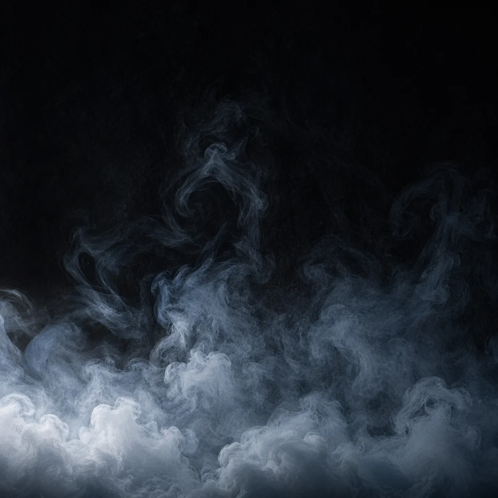 Dark Moody Smoke on Black Background