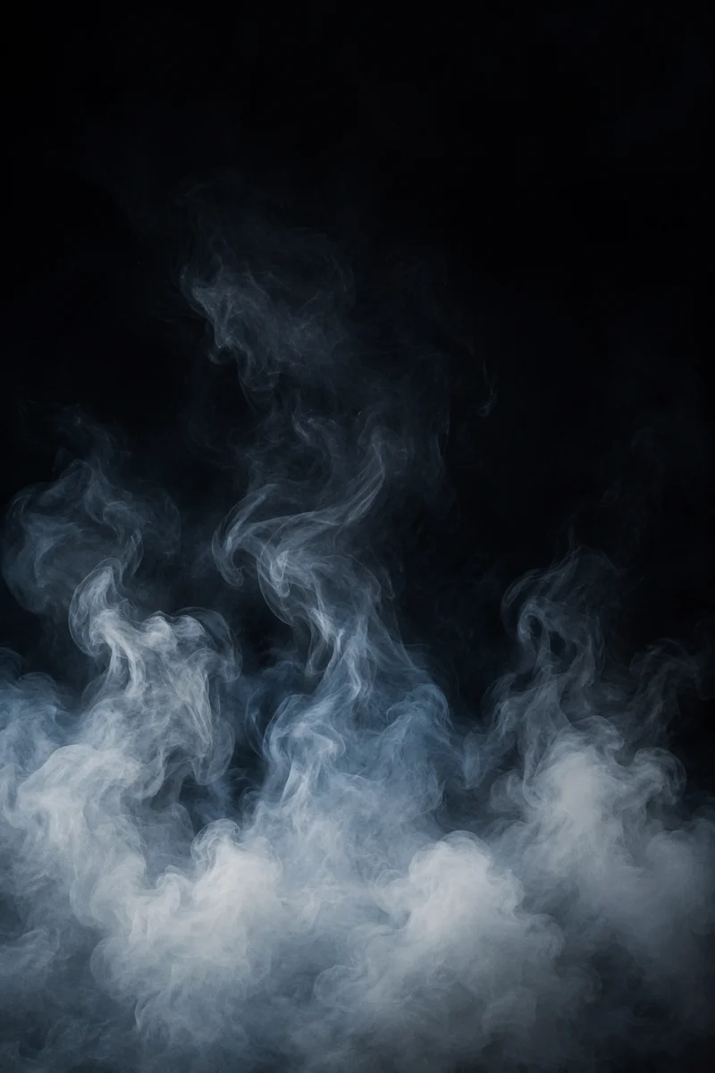 Dark Moody Smoke Background with Charcoal Void