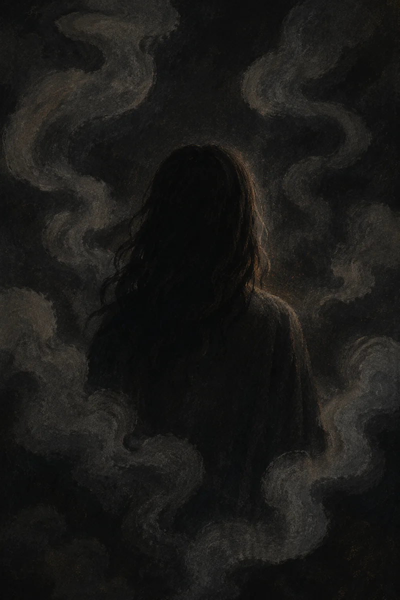 Dramatic Smoky Shadow Portrait Background