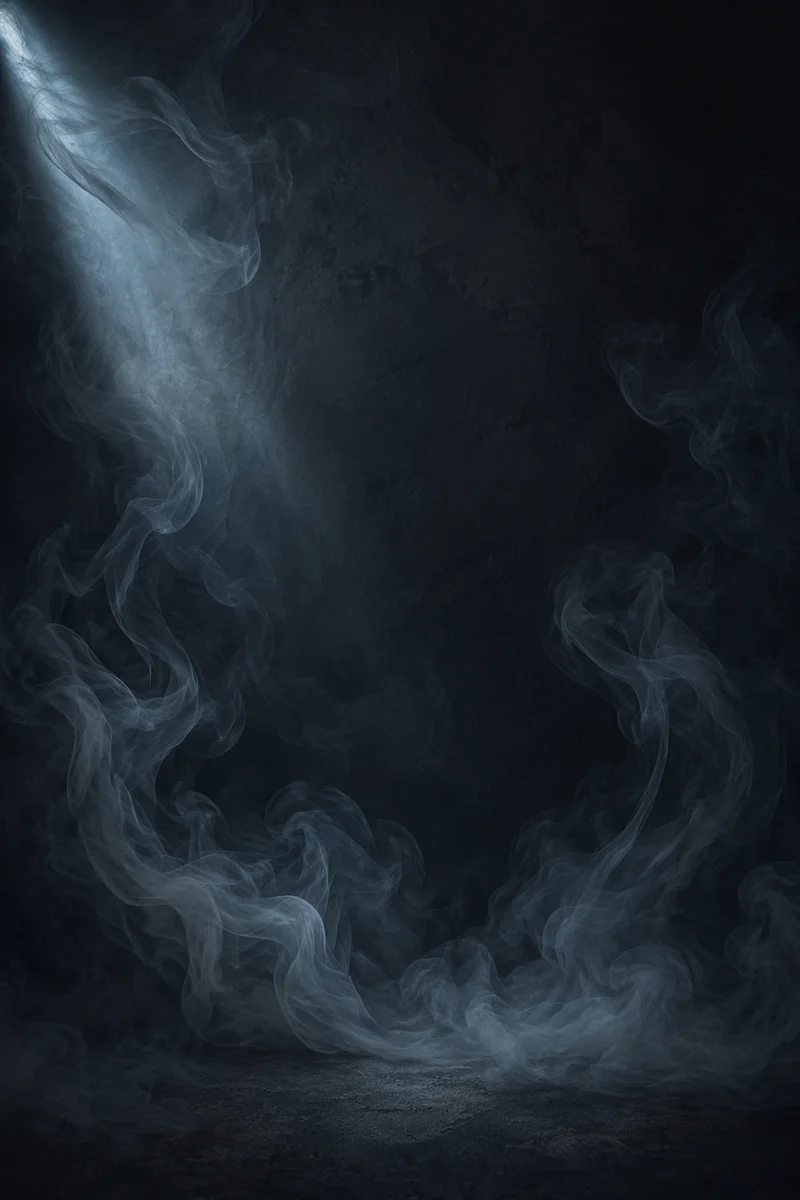 Dark Moody Smoke Background with Dramatic Light