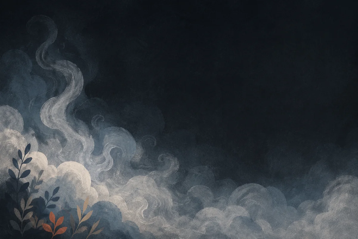 Dark Moody Smoke Background with Negative Space