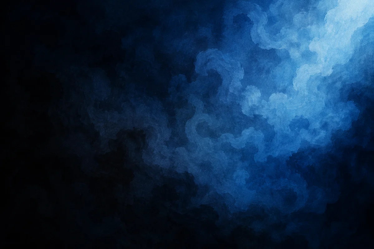 Dark Moody Smoke Background with Blue Haze