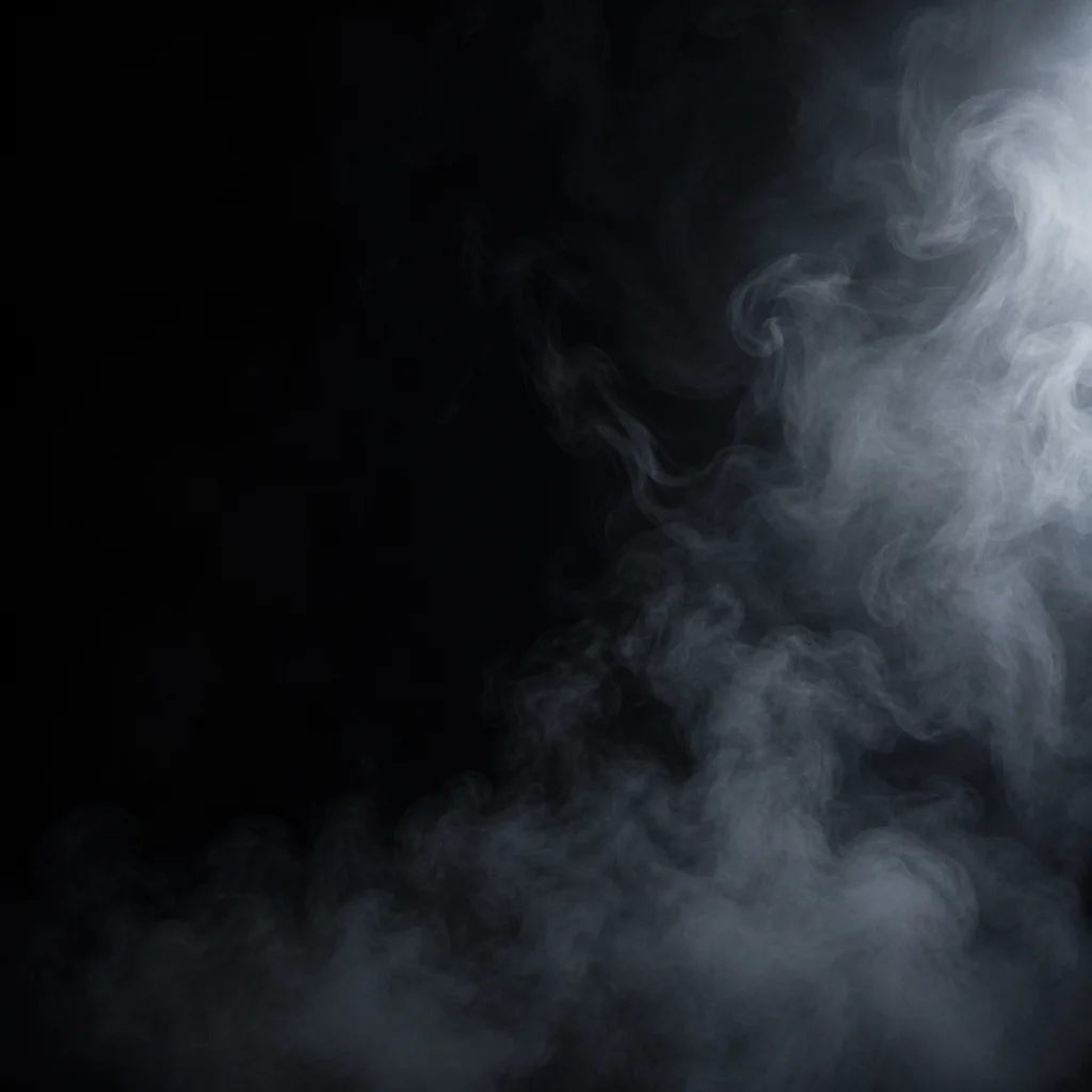 Dramatic Dark Smoke Background With Copy Space