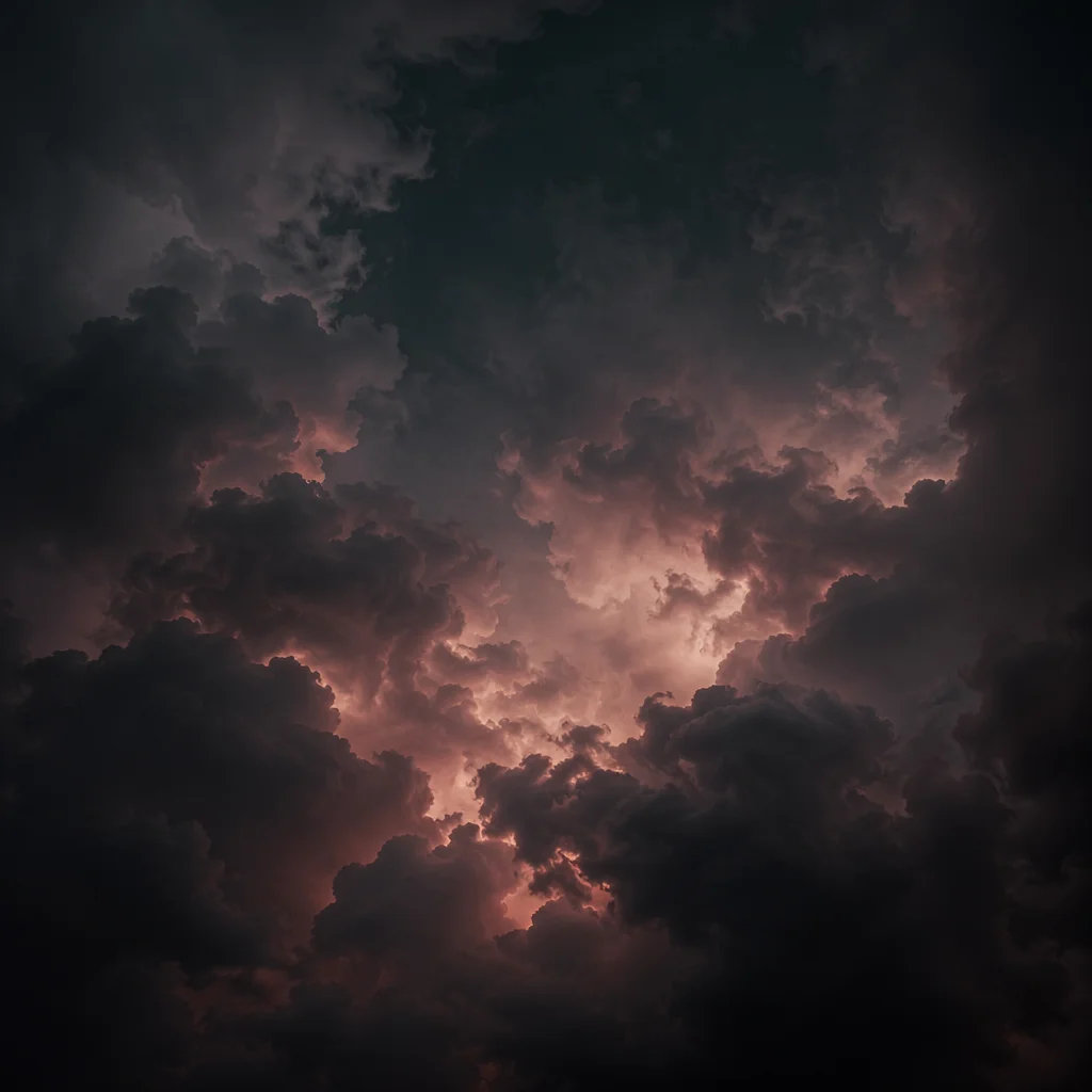 Dramatic Smoky Storm Cloud Background