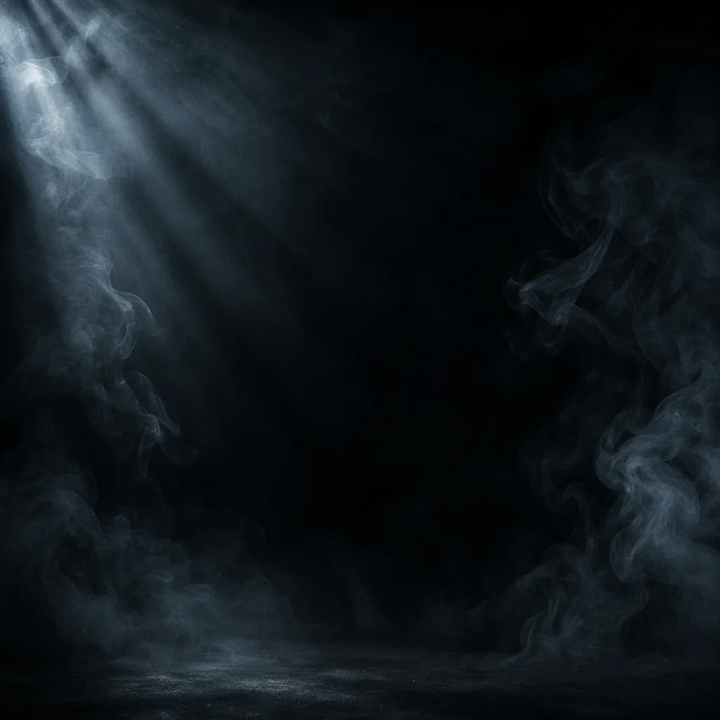 Dark Moody Smoke Background with Dramatic Light