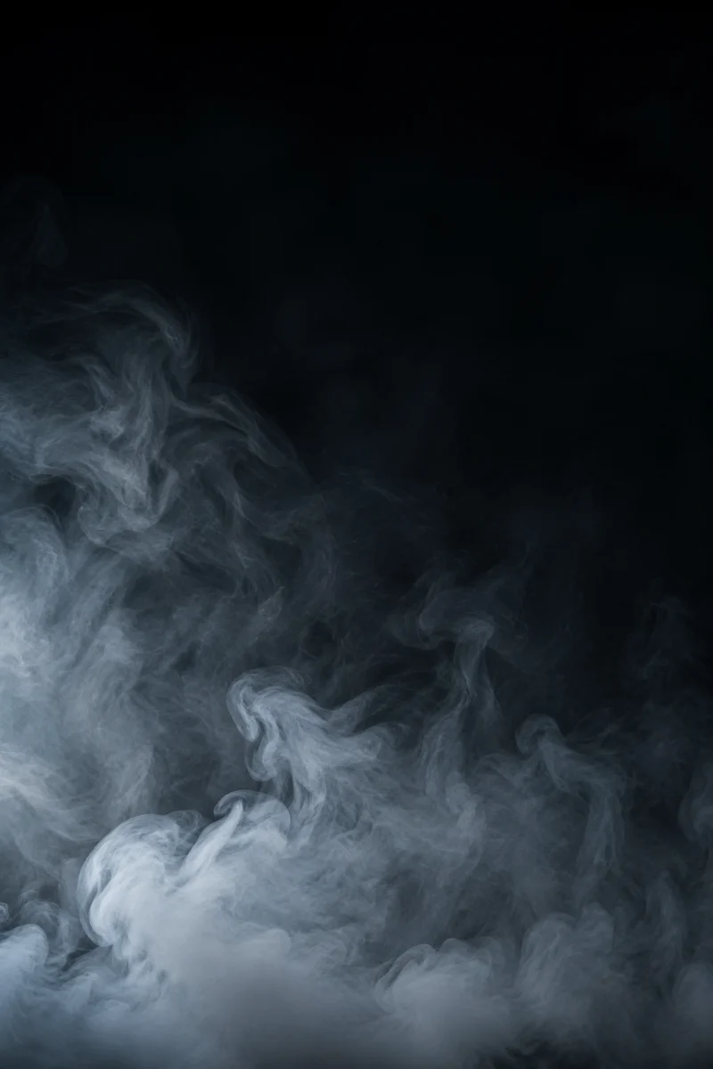 Dramatic Dark Smoke Background with Copy Space