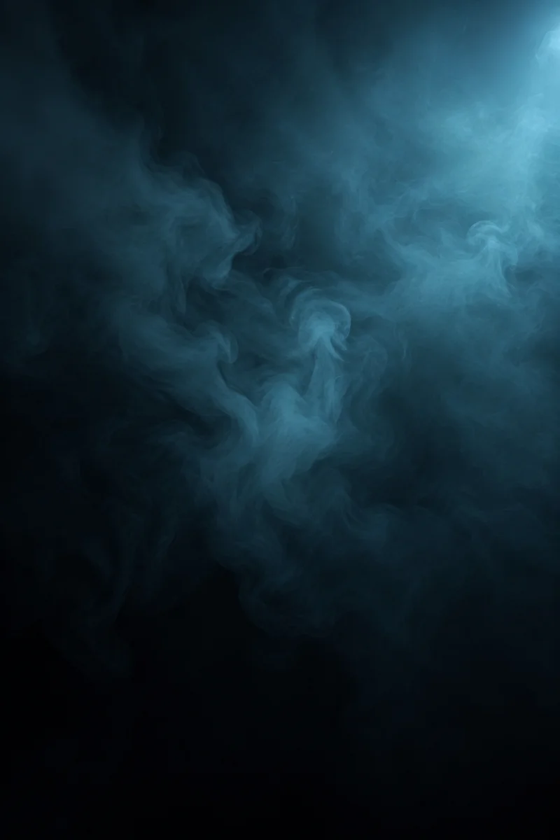 Dark Teal Smoke with Cinematic Atmosphere