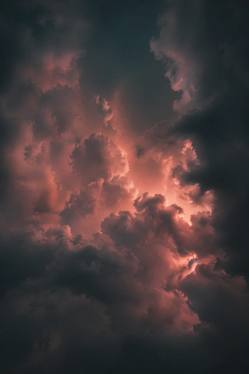 Dark Moody Smoke Clouds Background