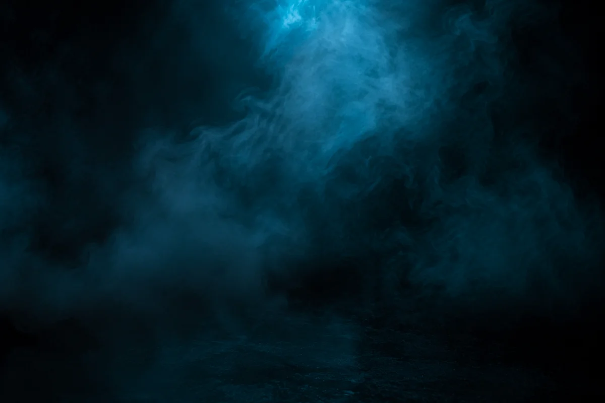 Dramatic Teal Smoke Moody Background