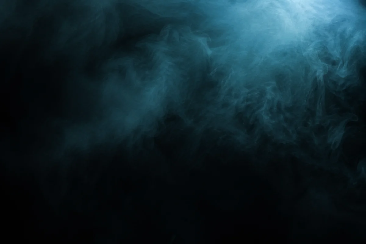 Dark Teal Smoke Abstract Background