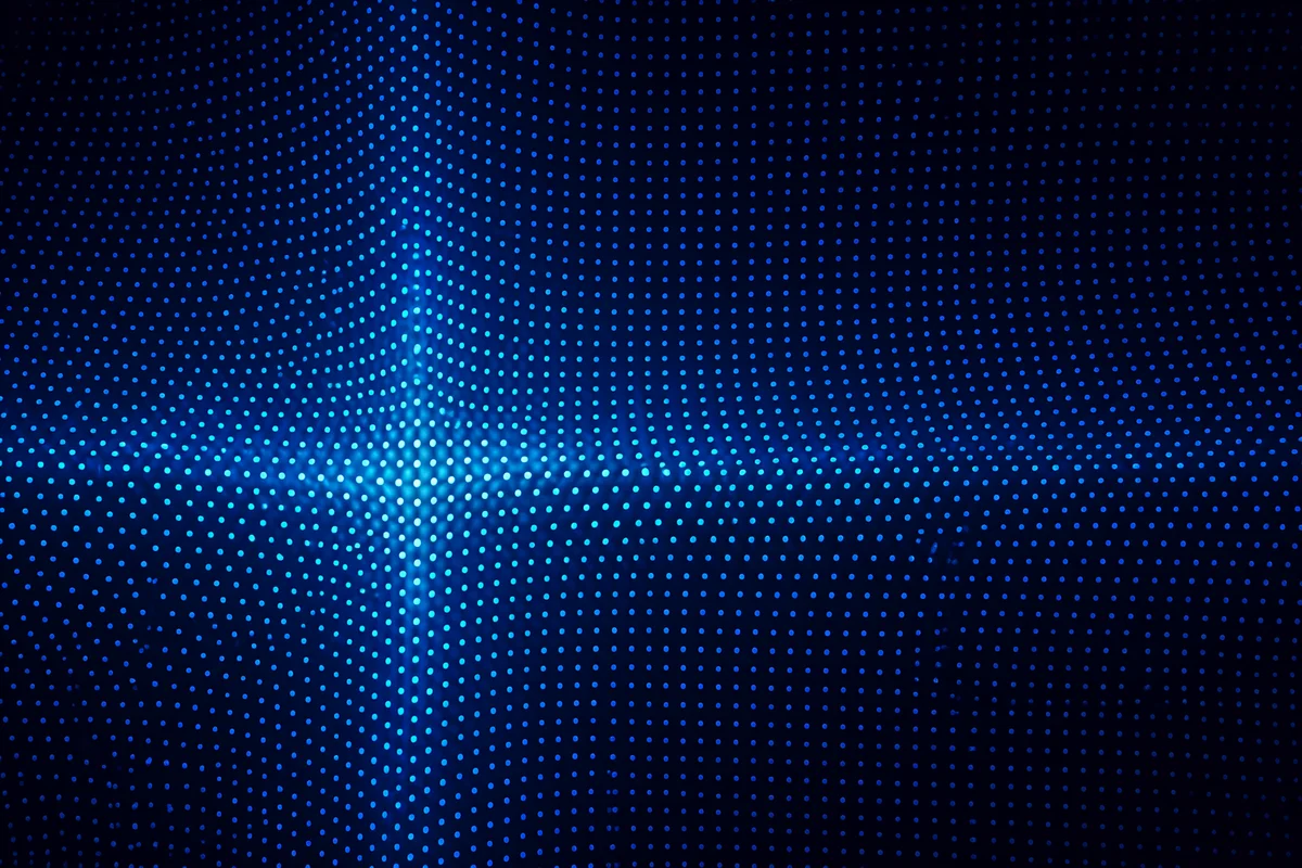Dark Navy Cross Glow Background