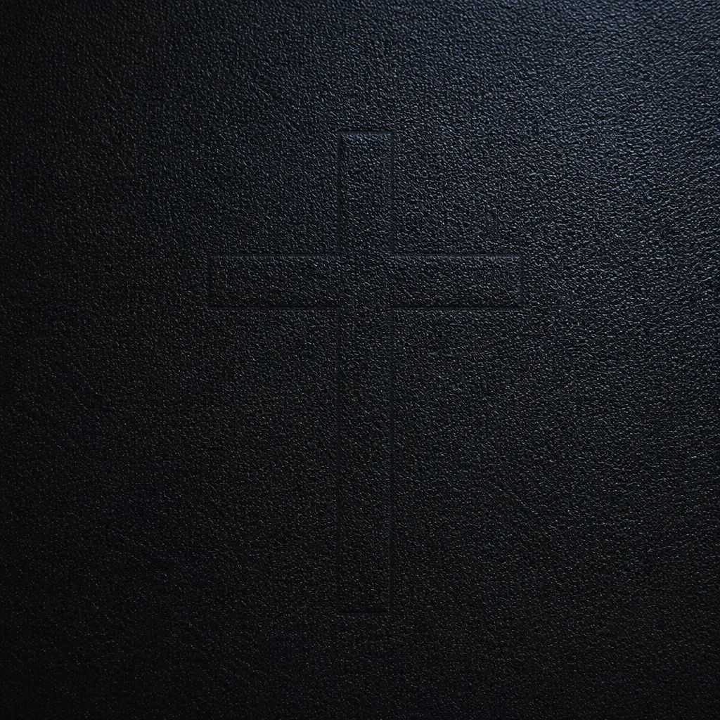 Subtle Cross on Dark Textured Background