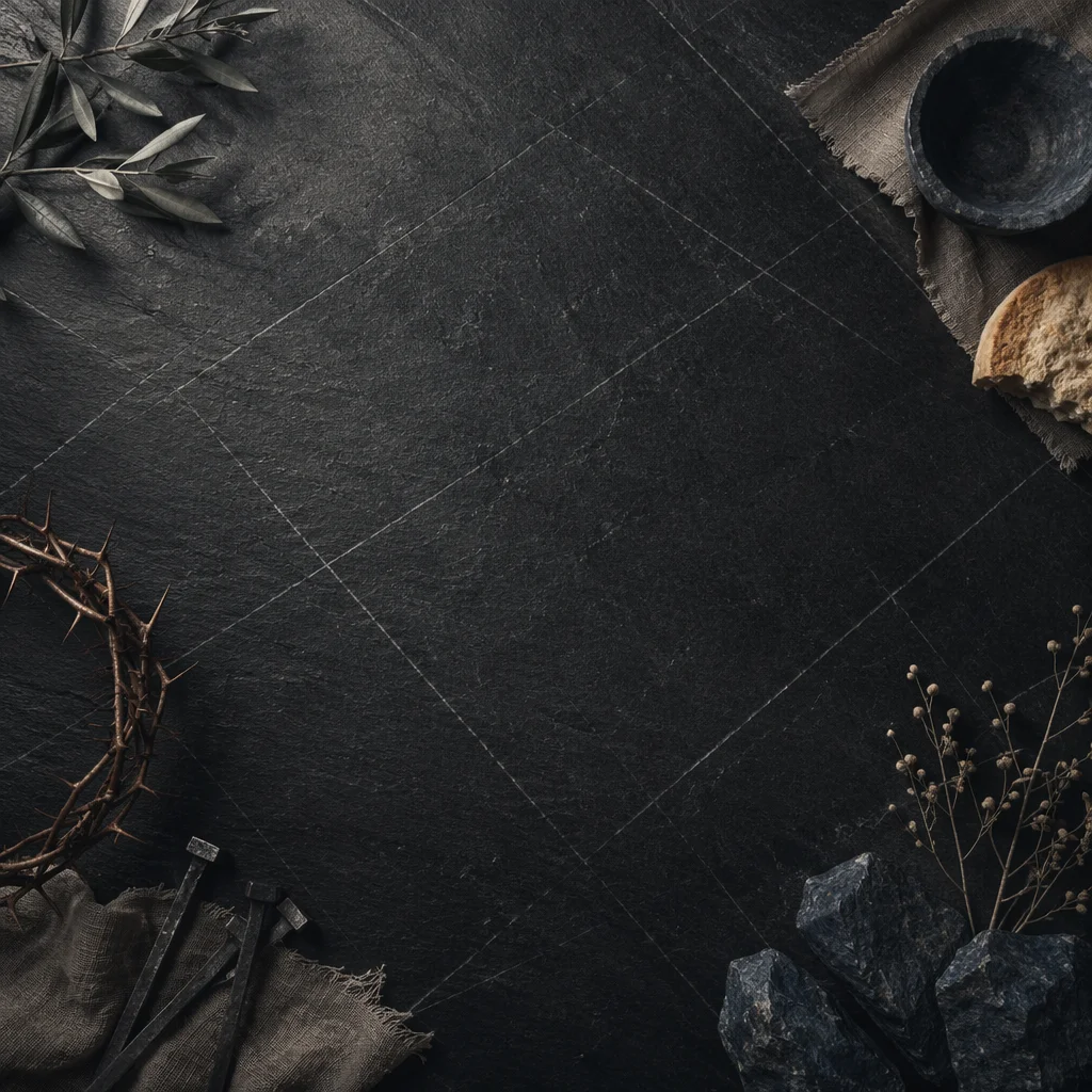 Dark Textured Background with Subtle Crosses