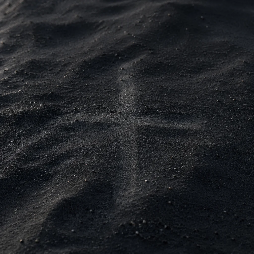 Subtle Cross on Dark Textured Surface