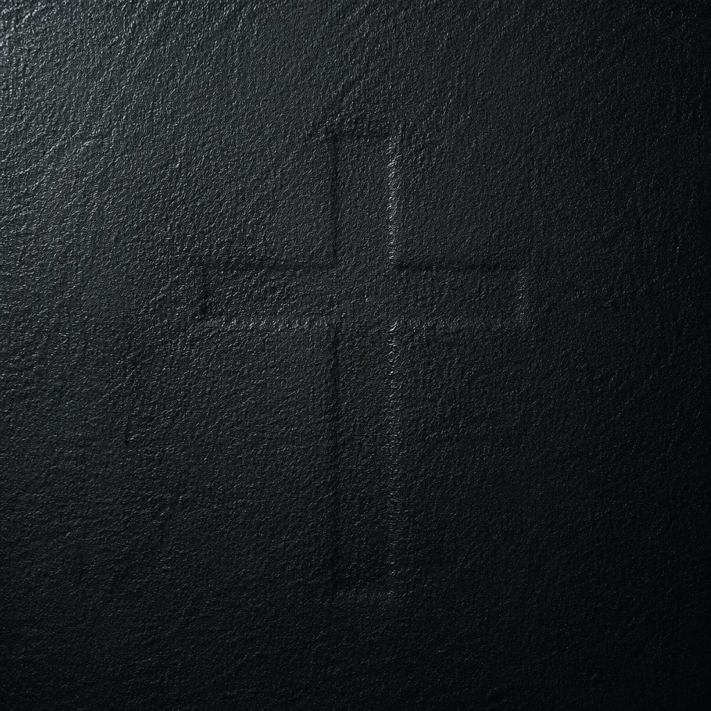 Subtle Cross on Dark Textured Background