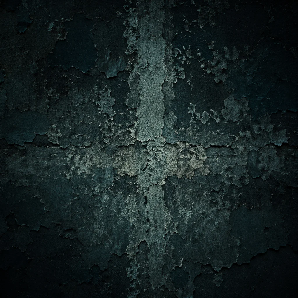 Dark Textured Wall with Subtle Cross