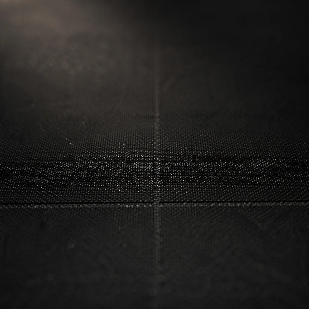 Subtle Cross on Dark Textured Fabric