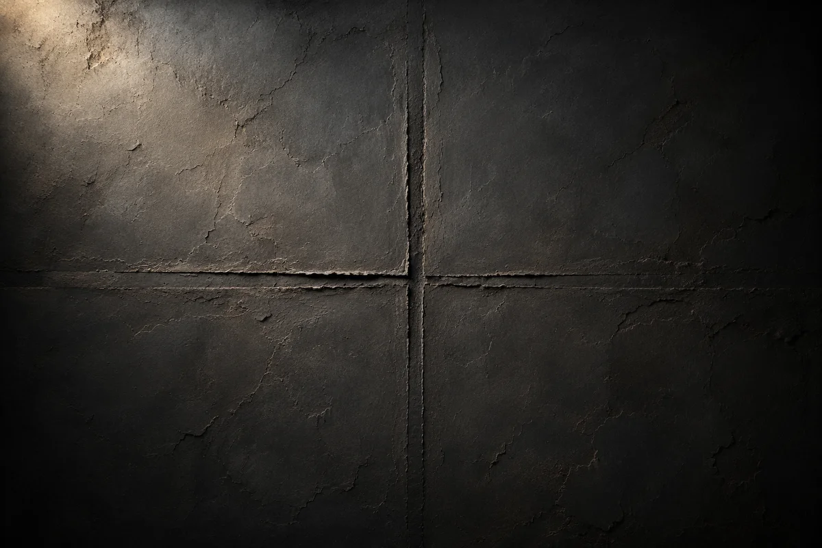 Dark Textured Background with Subtle Cross