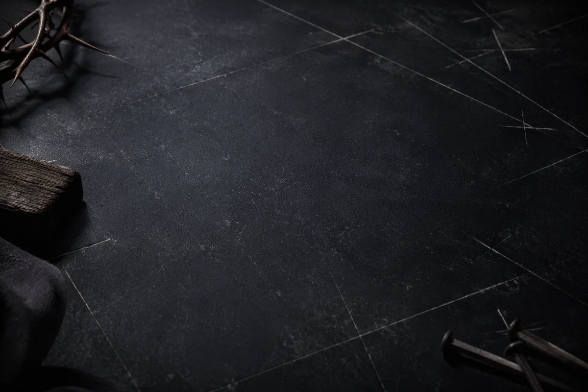 Dark Textured Background with Subtle Cross