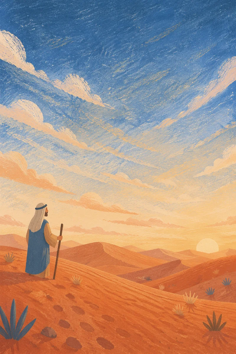 Golden Hour Desert Dunes Vast Sky
