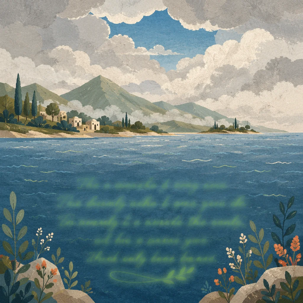 Grace and Faith Ocean Scripture Background