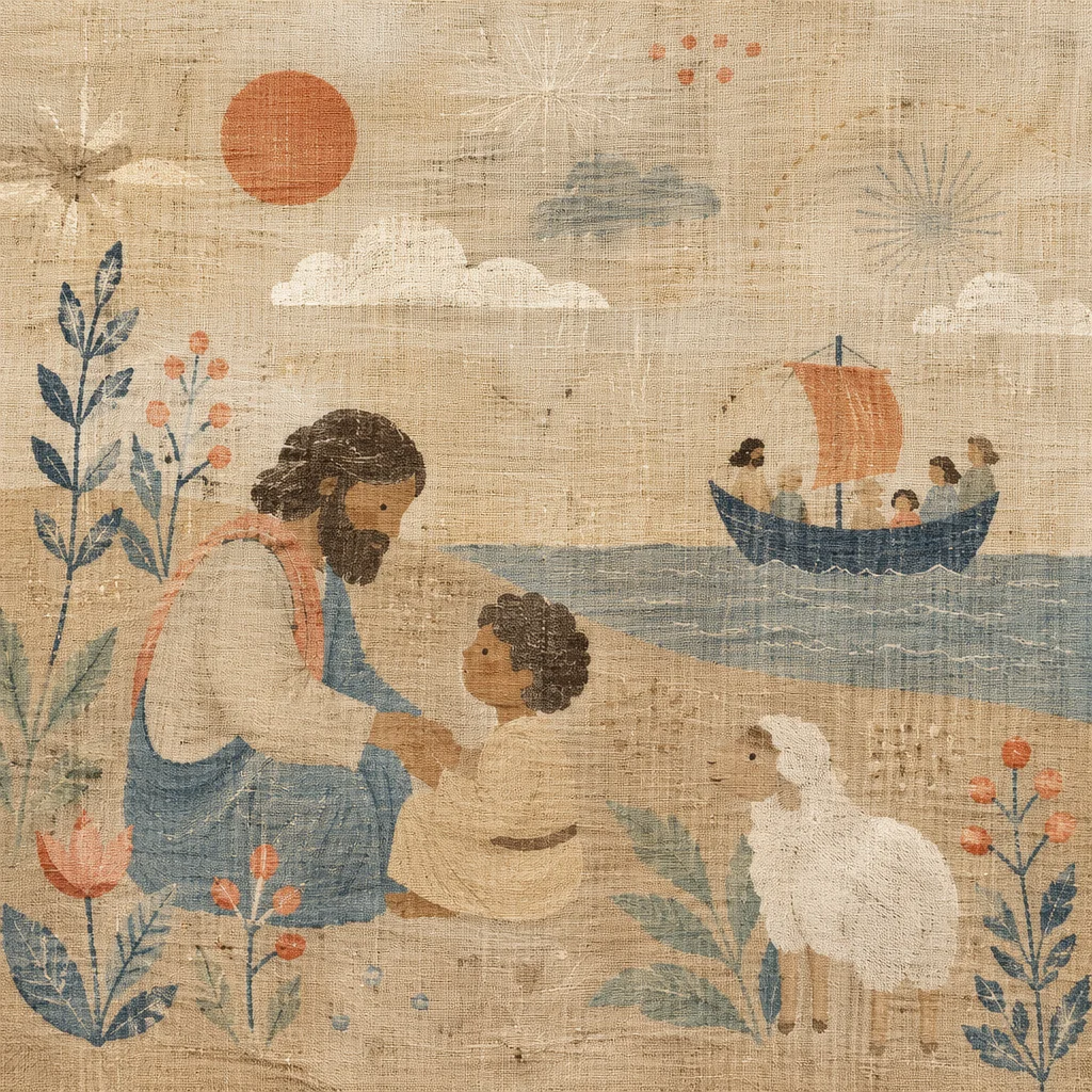 Natural Linen Textile Background with Soft Pastels