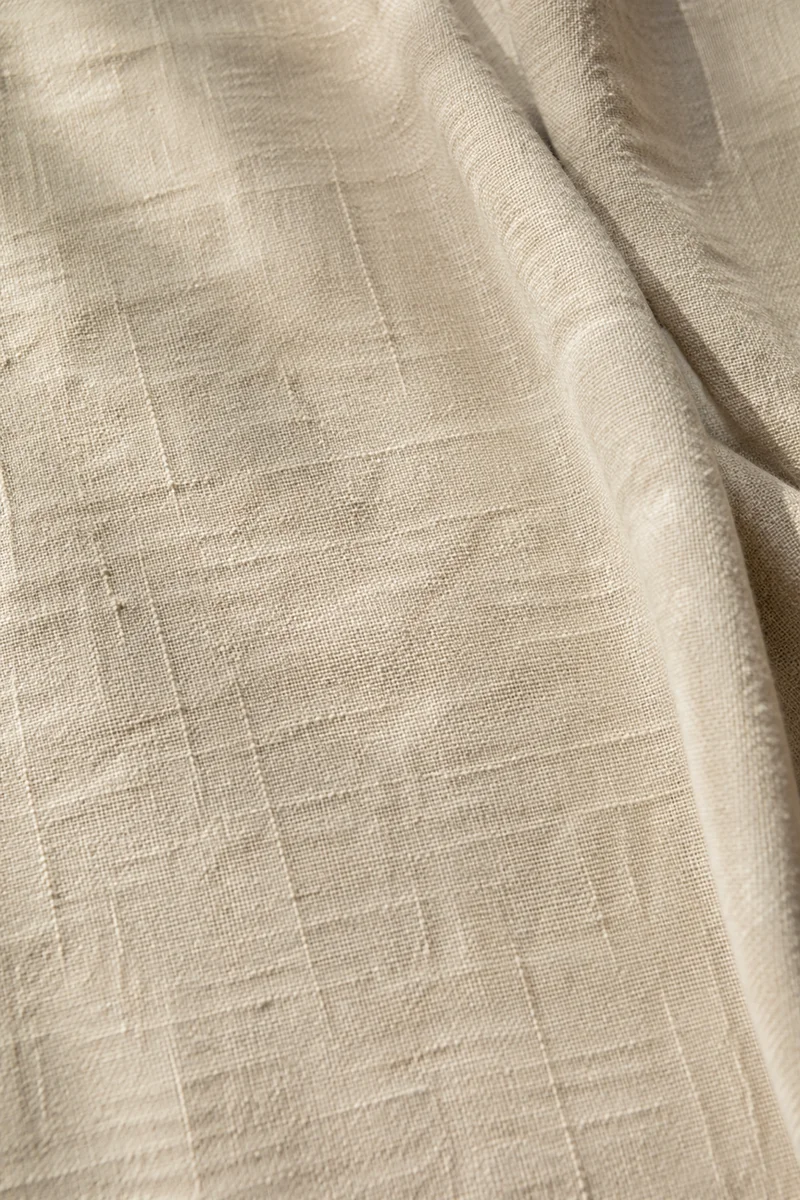 Natural Linen Textile Macro Background