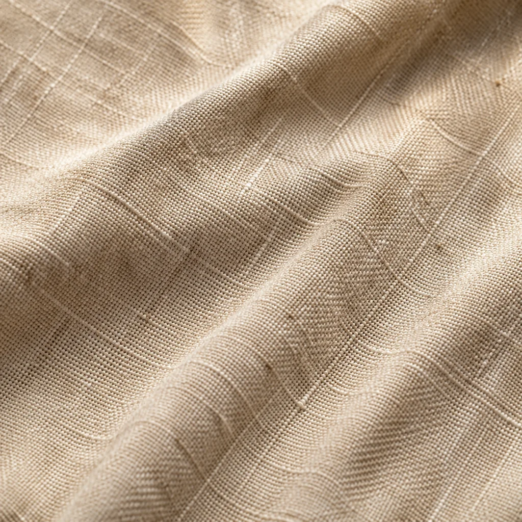 Natural Linen Fabric Woven Texture Background