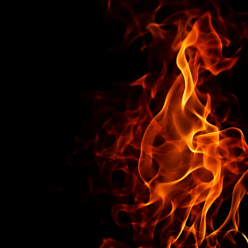 Dramatic Dark Fire Flame Background