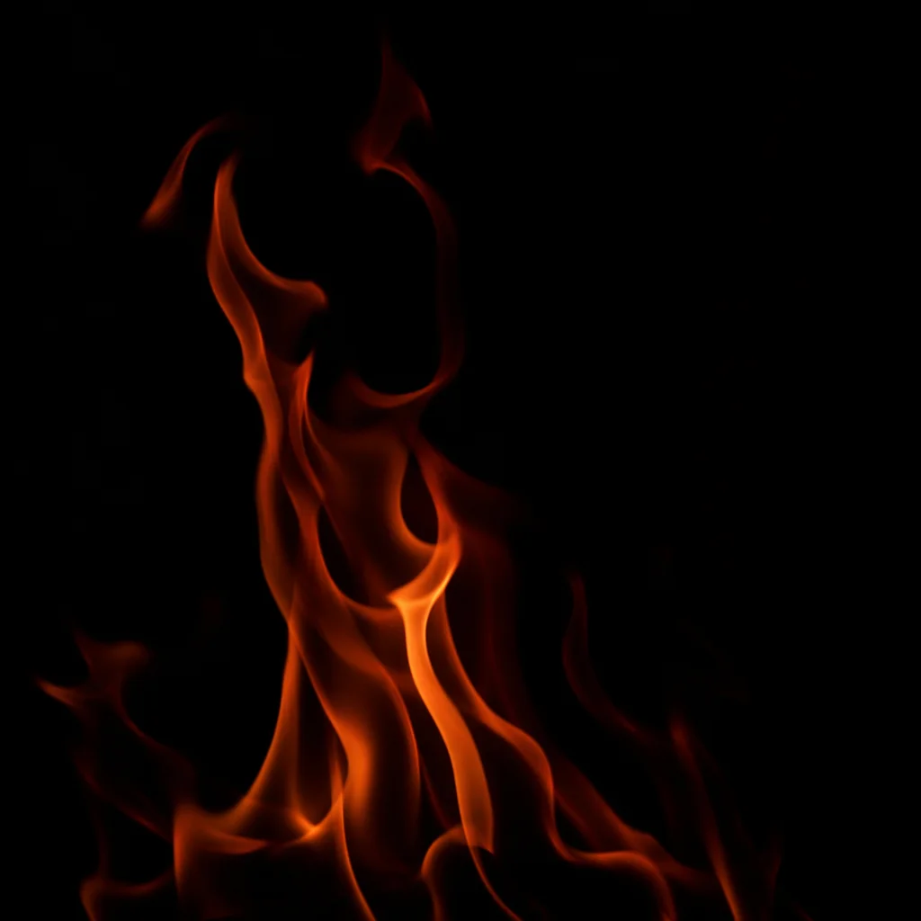 Dark Dramatic Fire Flames Background