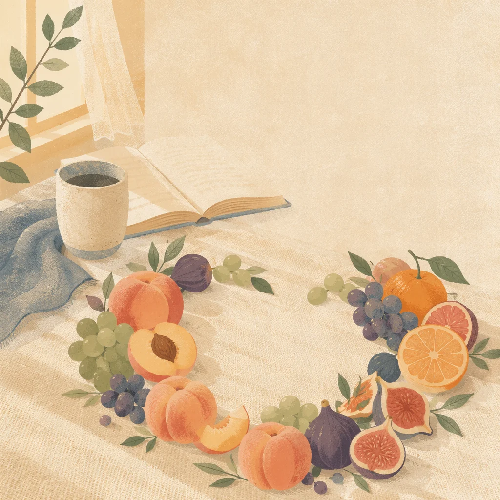 Fruit of the Spirit Still Life Background